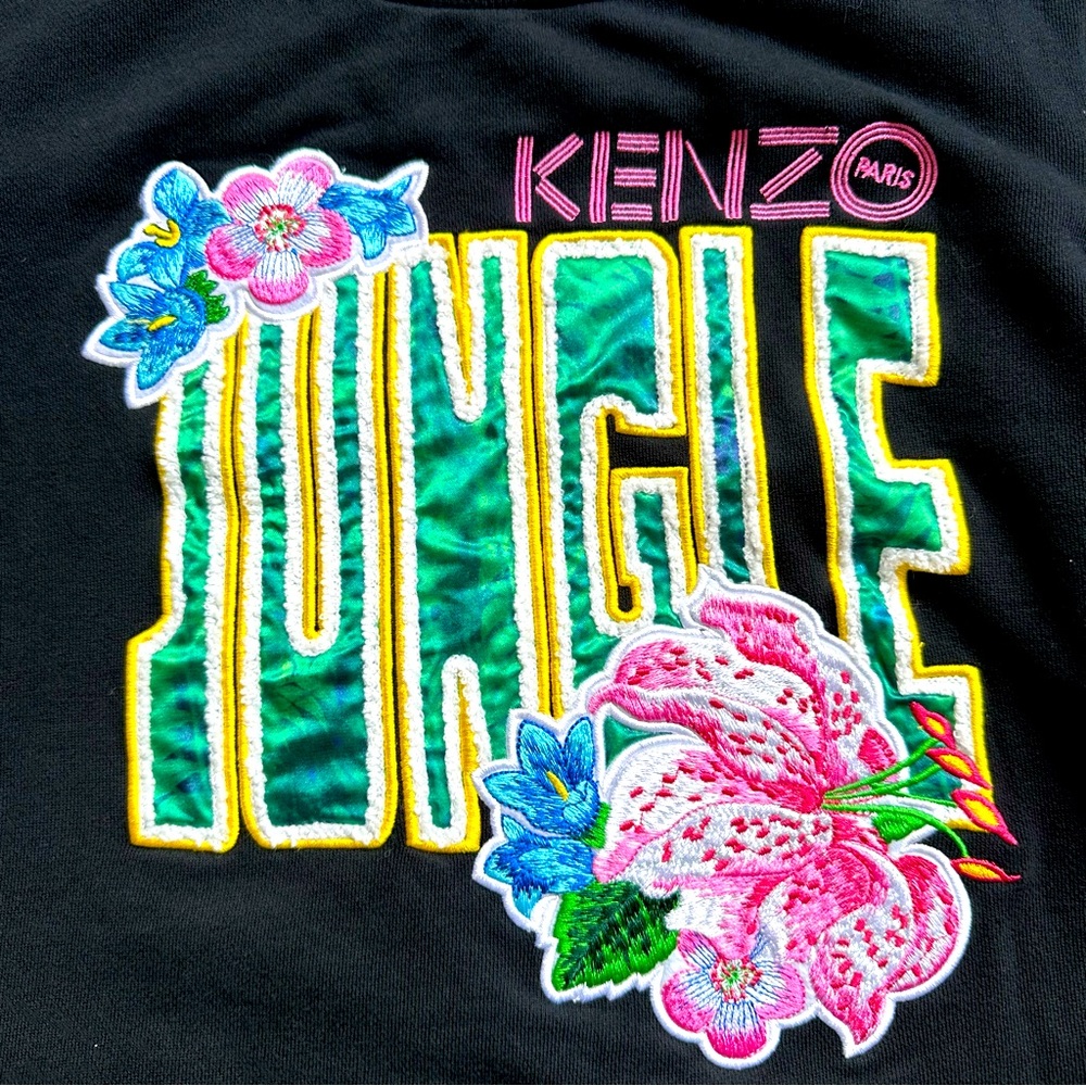 Rare vintage KENZO Paris sweatshirt jungle floral size M